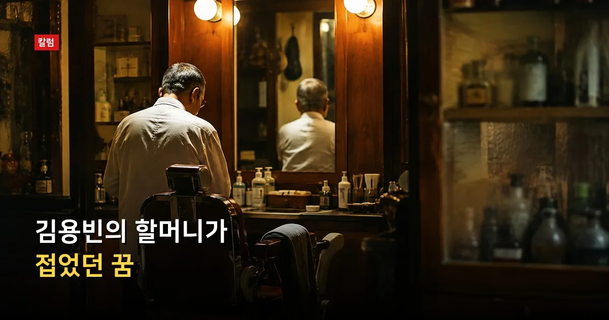 김용빈의 할머니가 접었던 꿈 — 기사 내용을 나타낸 그림
